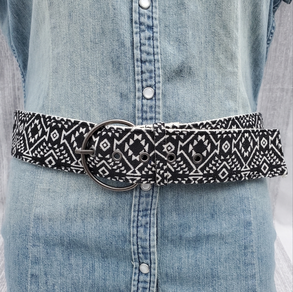 Aztec Canvas Belt